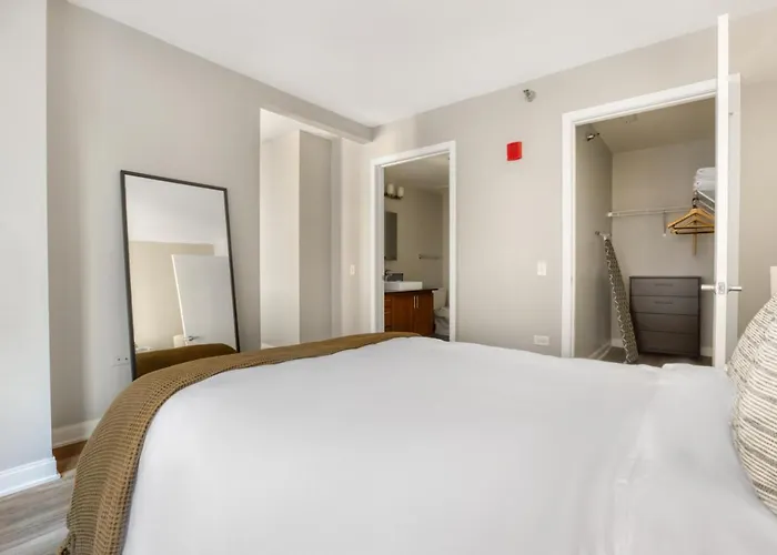 Apartment Loop 1br W Gym Pool Lounge 1 Block From L Chi-700 Chicago
